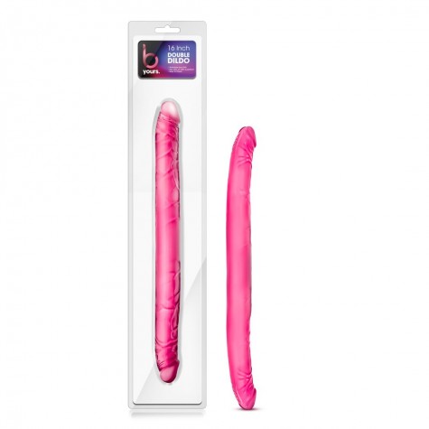 Розовый двусторонний фаллоимитатор B Yours 16" Double Dildo - 40,6 см.