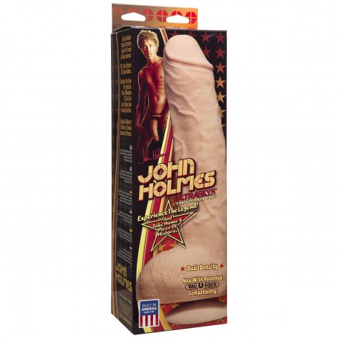 Телесный фаллоимитатор John Holmes ULTRASKYN Realistic Cock with Removable Vac-U-Lock Suction Cup - 25,1 см.